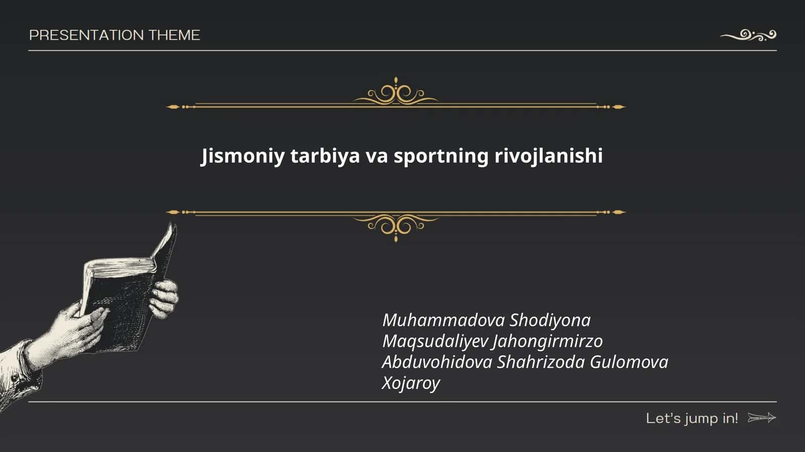 Jismoniy tarbiya va sportning rivojlanishi 1