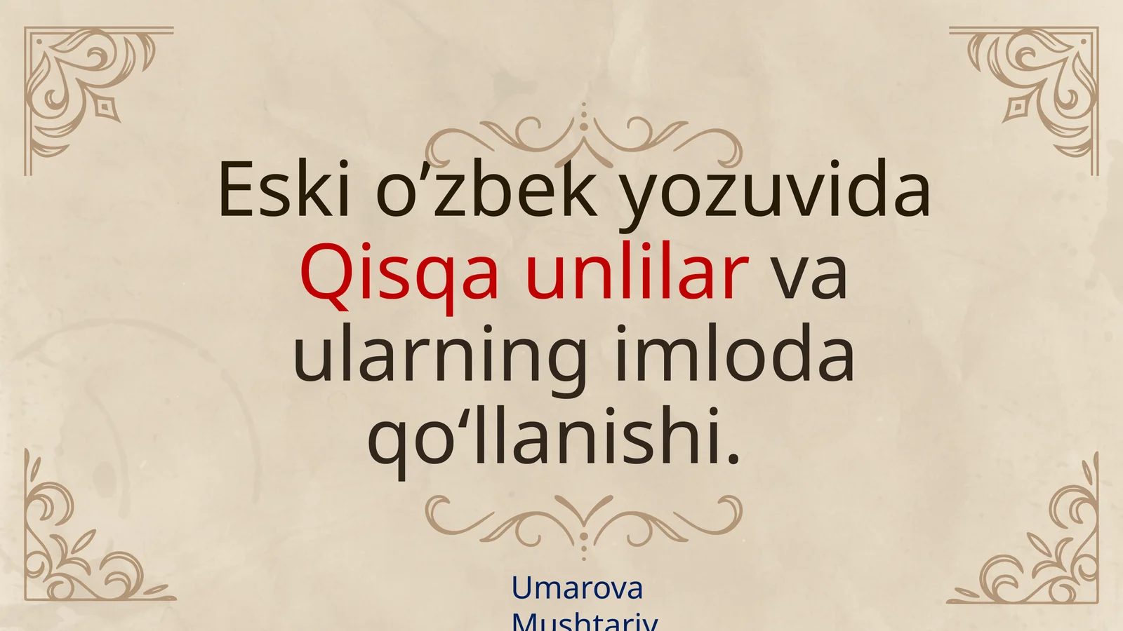 qisqa unlilar 1