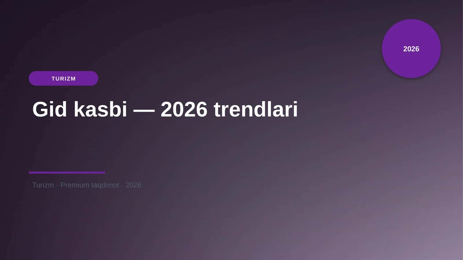 Gid kasbi — 2026 trendlari 1