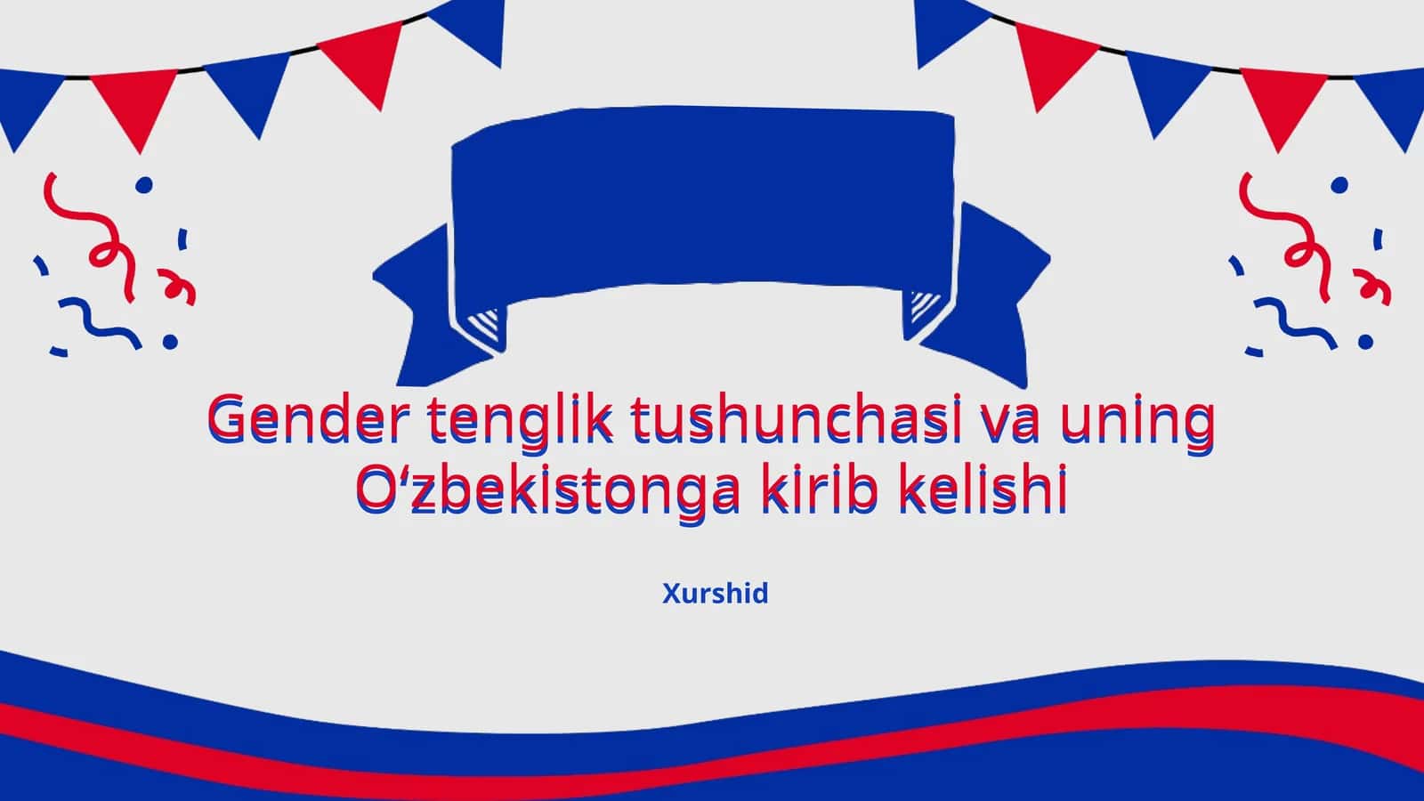 Gender tenglik tushunchasi va uning Oʻzbekistonga kirib kelishi 1