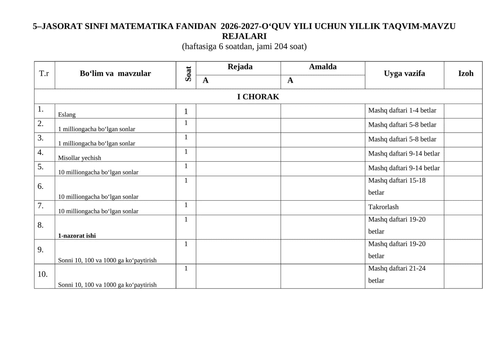 JASORAT 5-SINF MATEMATIKA 2026-2027 1