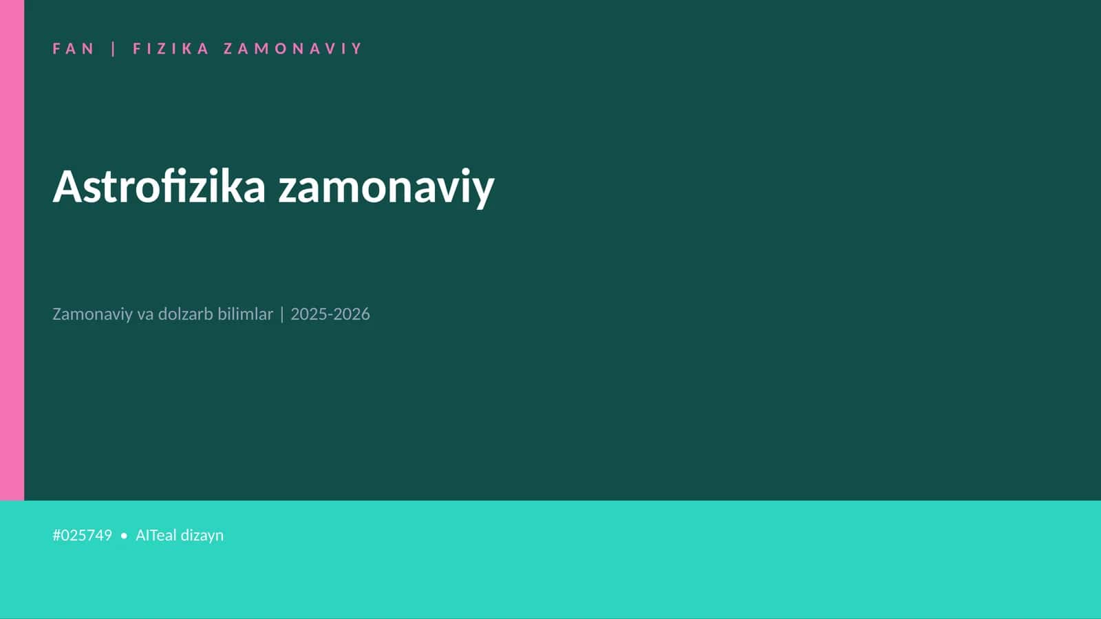 Astrofizika zamonaviy 1