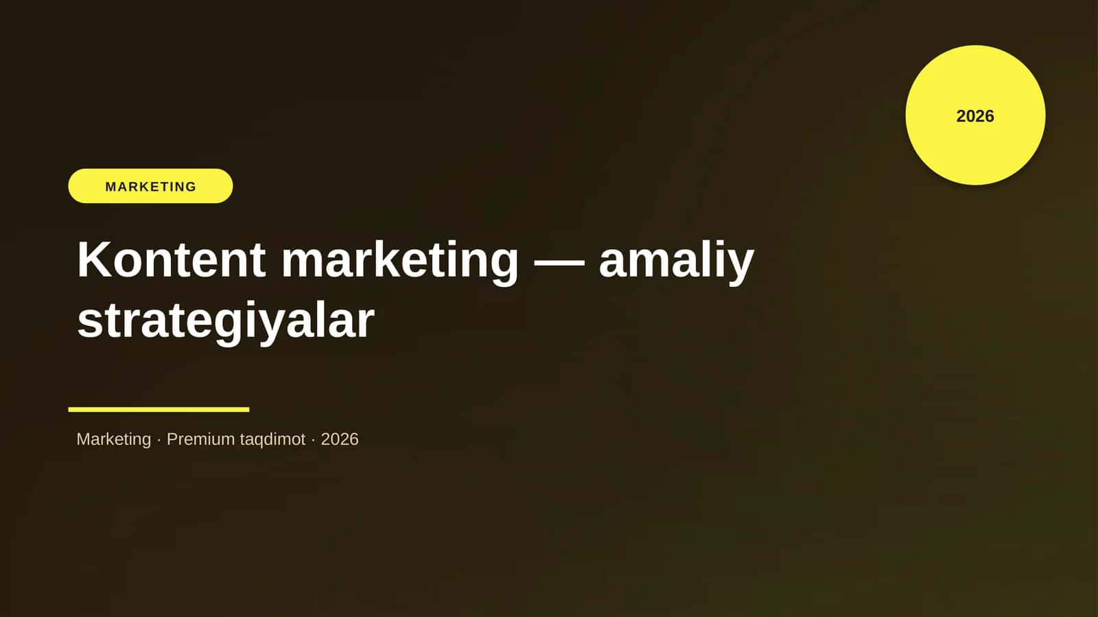 Kontent marketing — amaliy strategiyalar 1