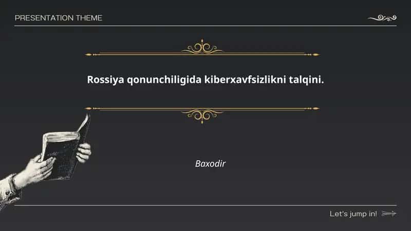 Kiberxavfsizlik Rossiya qonunchiligida 1