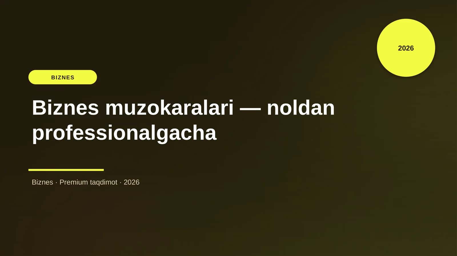 Biznes muzokaralari — noldan professionalgacha 1