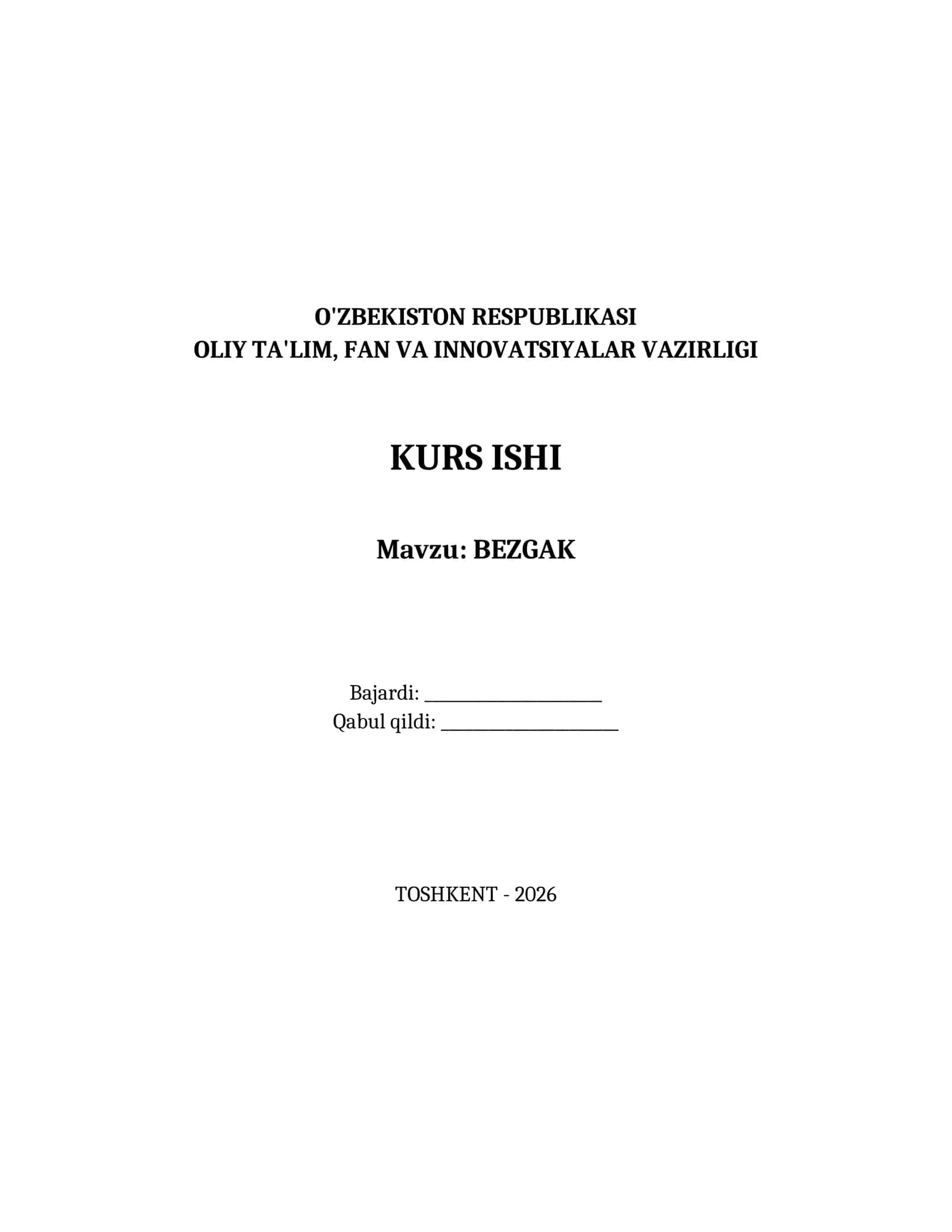 BEZGAK 1
