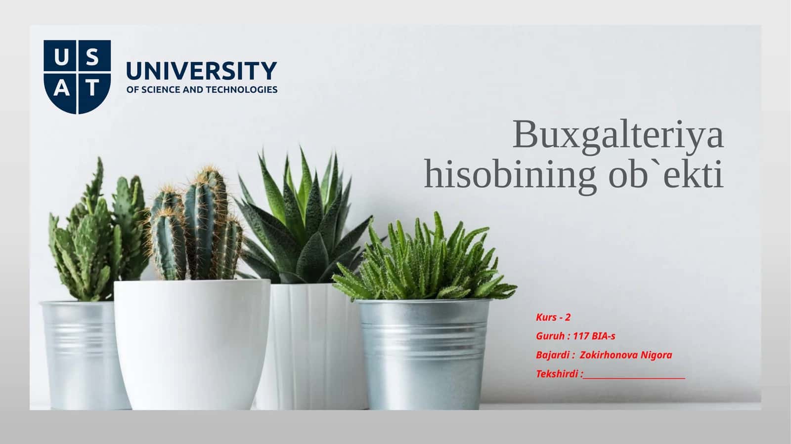 Buxgalteriyahisobiningob`ekti 1