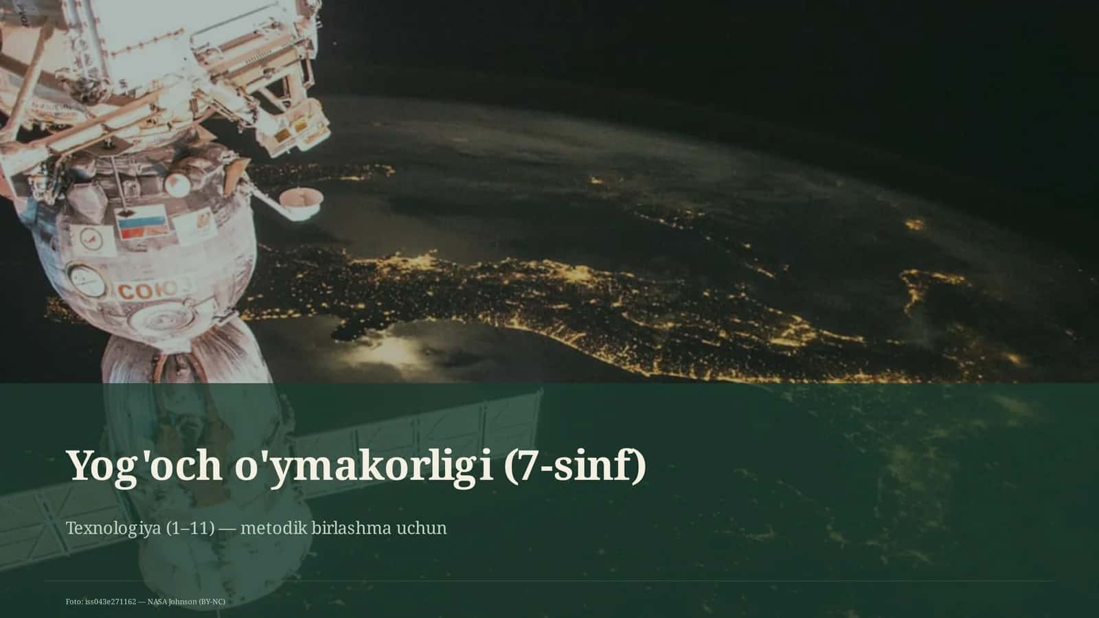 Yog'och o'ymakorligi (7-sinf) 3