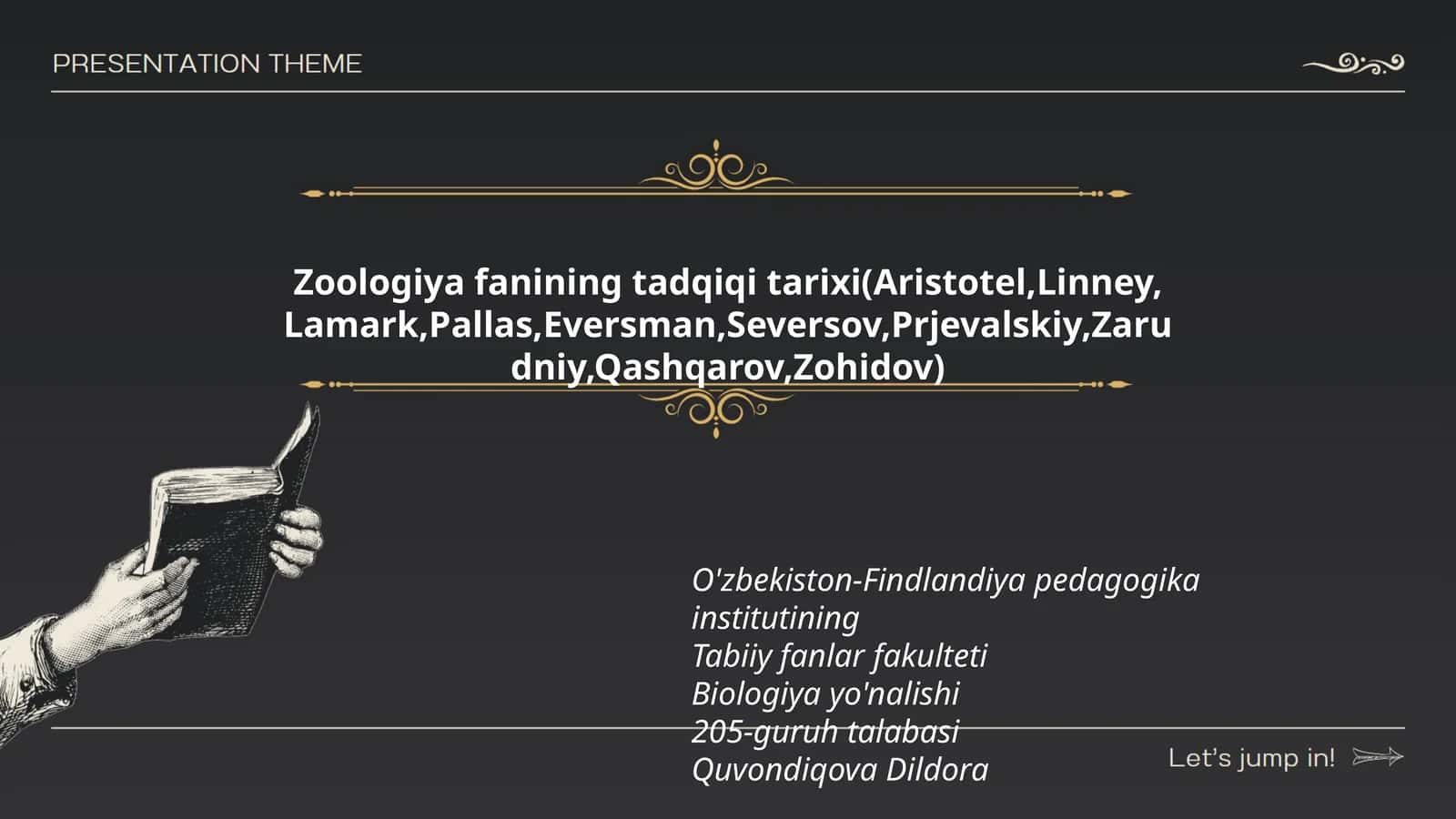 Zoologiya fanining tadqiqi tarixi 1