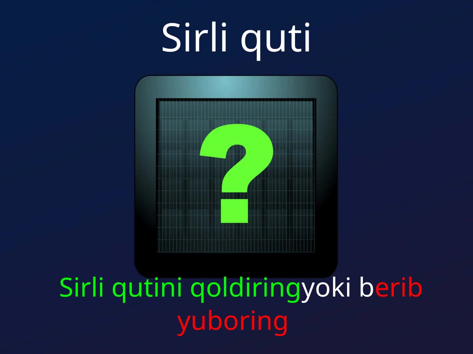 Sirli quti 1