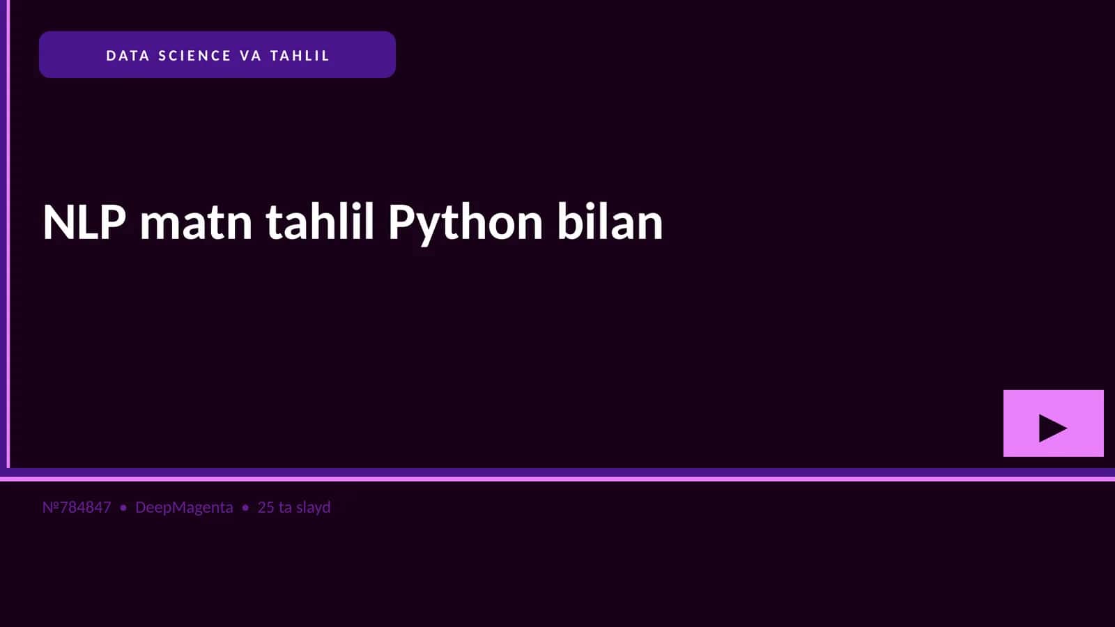 DATA SCIENCE VA TAHLIL 1