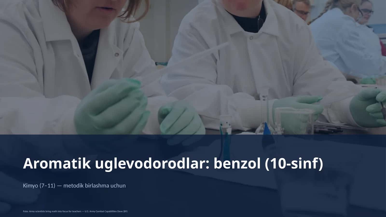 Aromatik uglevodorodlar: benzol 1