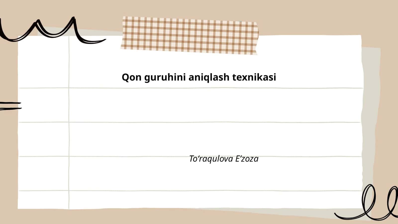 Qon guruhini aniqlash texnikasi 1