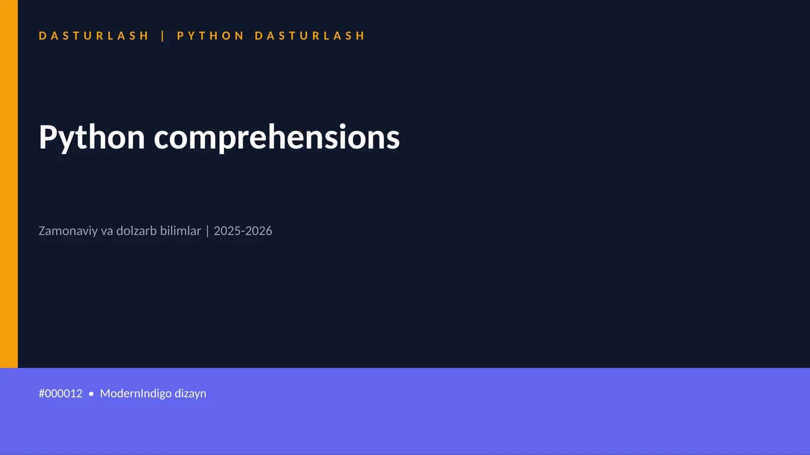 Python comprehensions 1