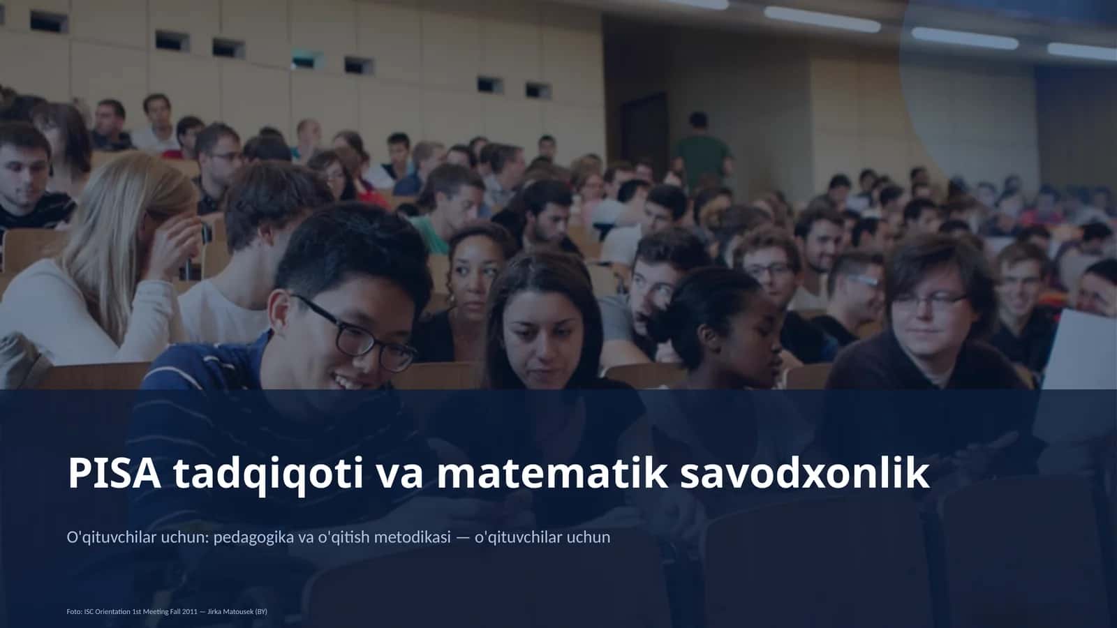 PISA tadqiqoti va matematik savodxonlik 1