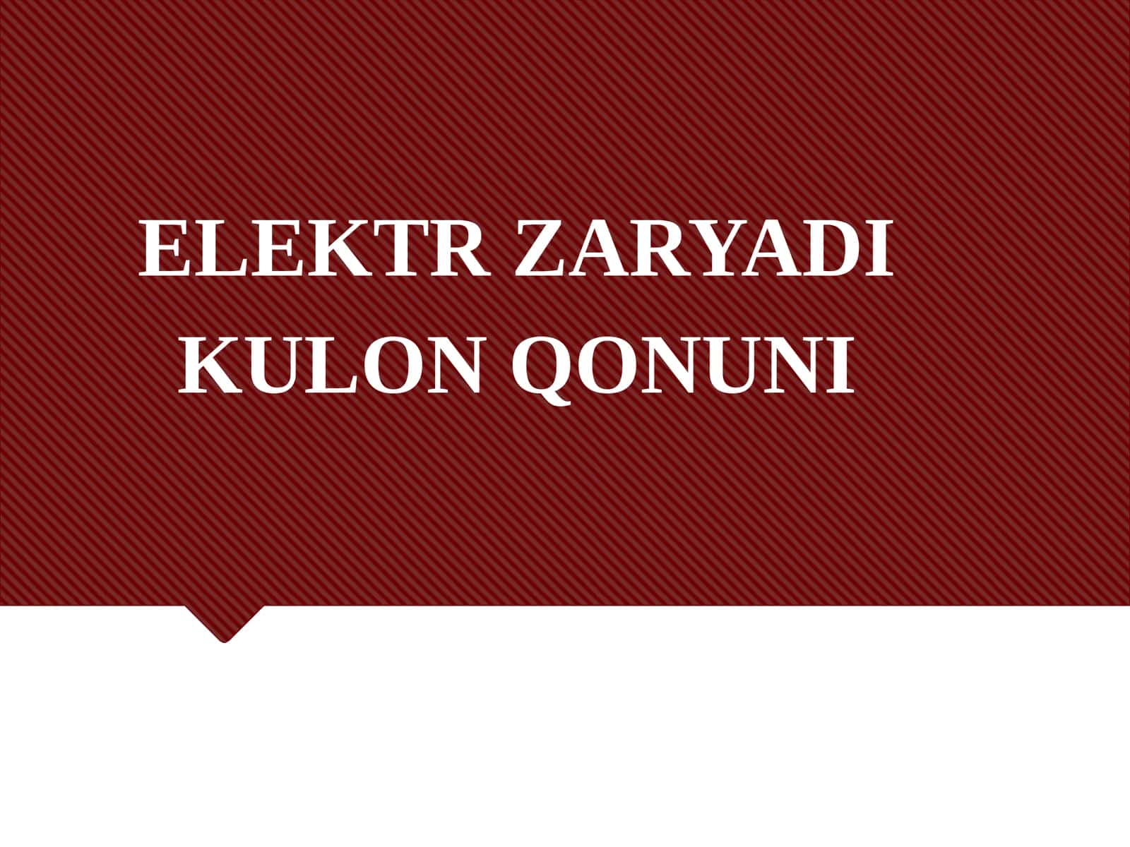 8-sinf Fizikadan ochiq dars ishlanma. Elektr zaryadi. Kulon qonuni 1