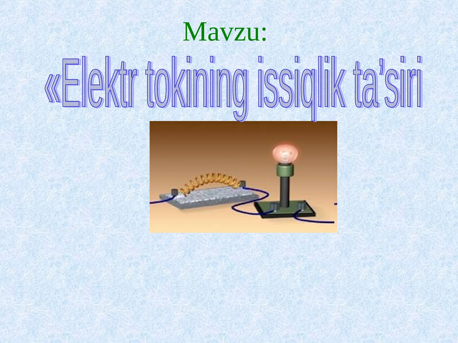 Elektr toki 1