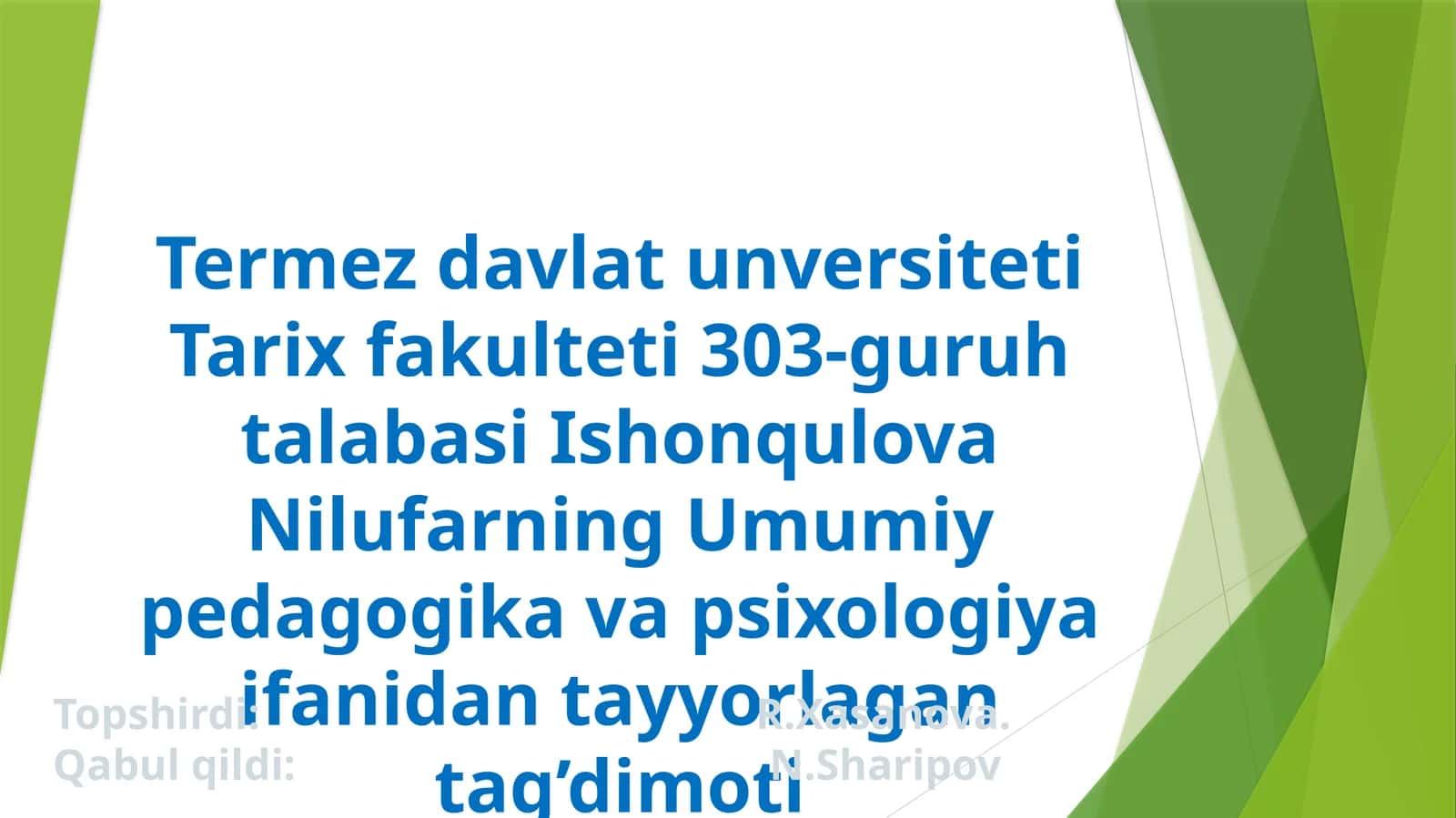 PEDAGOGIK PSIXOLOGIYANING YUZAGA KELISH TARIXI 1