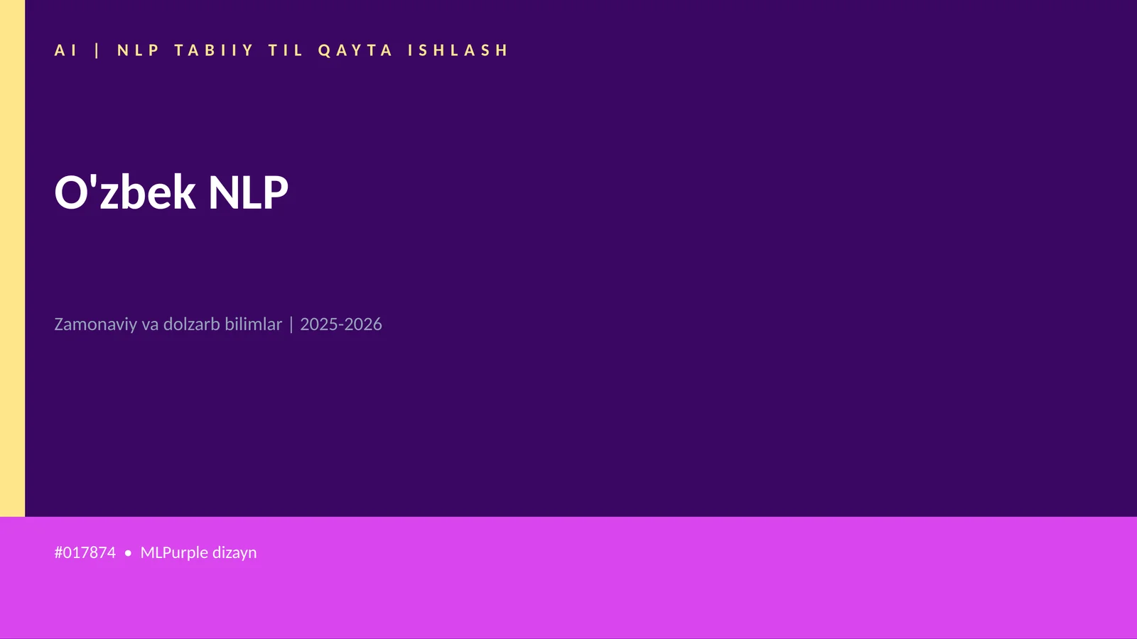 AI | NLP TABIIY TIL QAYTA ISHLASH 1