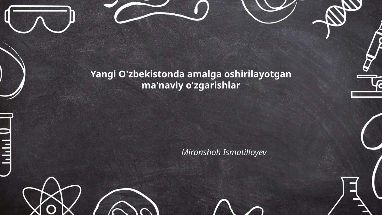 Yangi O'zbekiston: Ma'naviyatni rivojlantirish strategiyalari 1