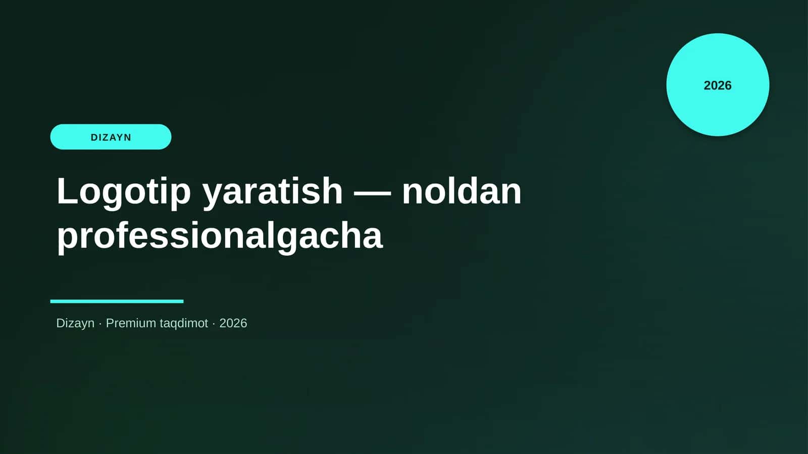 Logotip yaratish — noldan professionalgacha 1