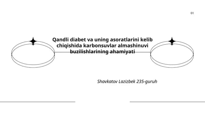 Qandli diabet va uning asoratlari 1