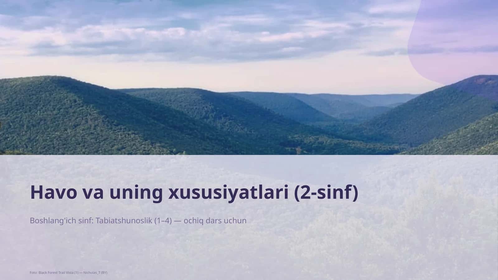 Havo va uning xususiyatlari (2-sinf) 1