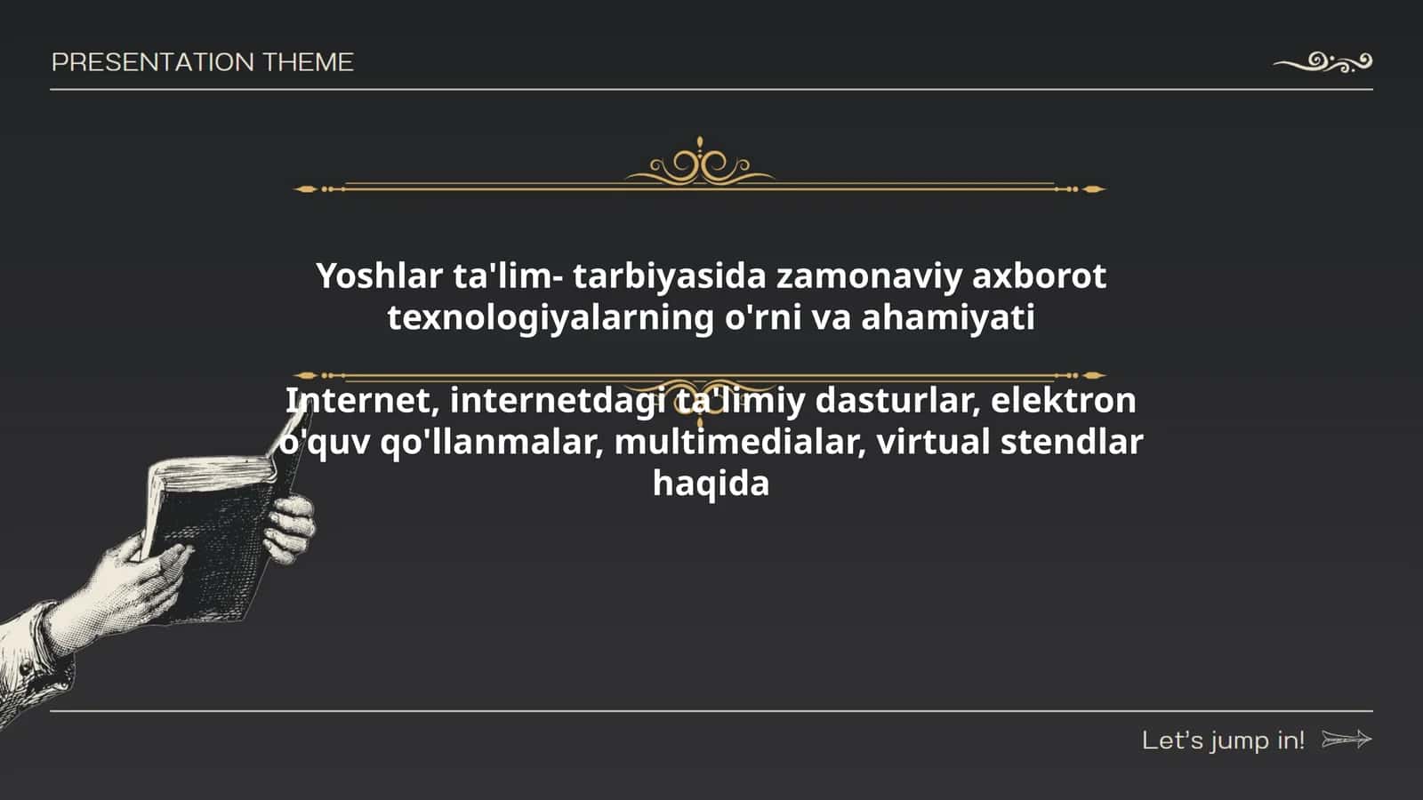 Yoshlar ta'lim- tarbiyasida zamonaviy axborot texnologiyalarning o'rni va ahamiyati 1