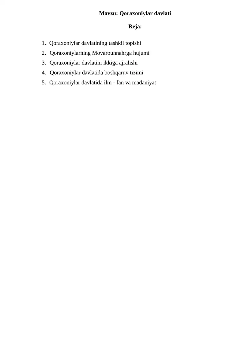 Qoraxoniylar davlati 1