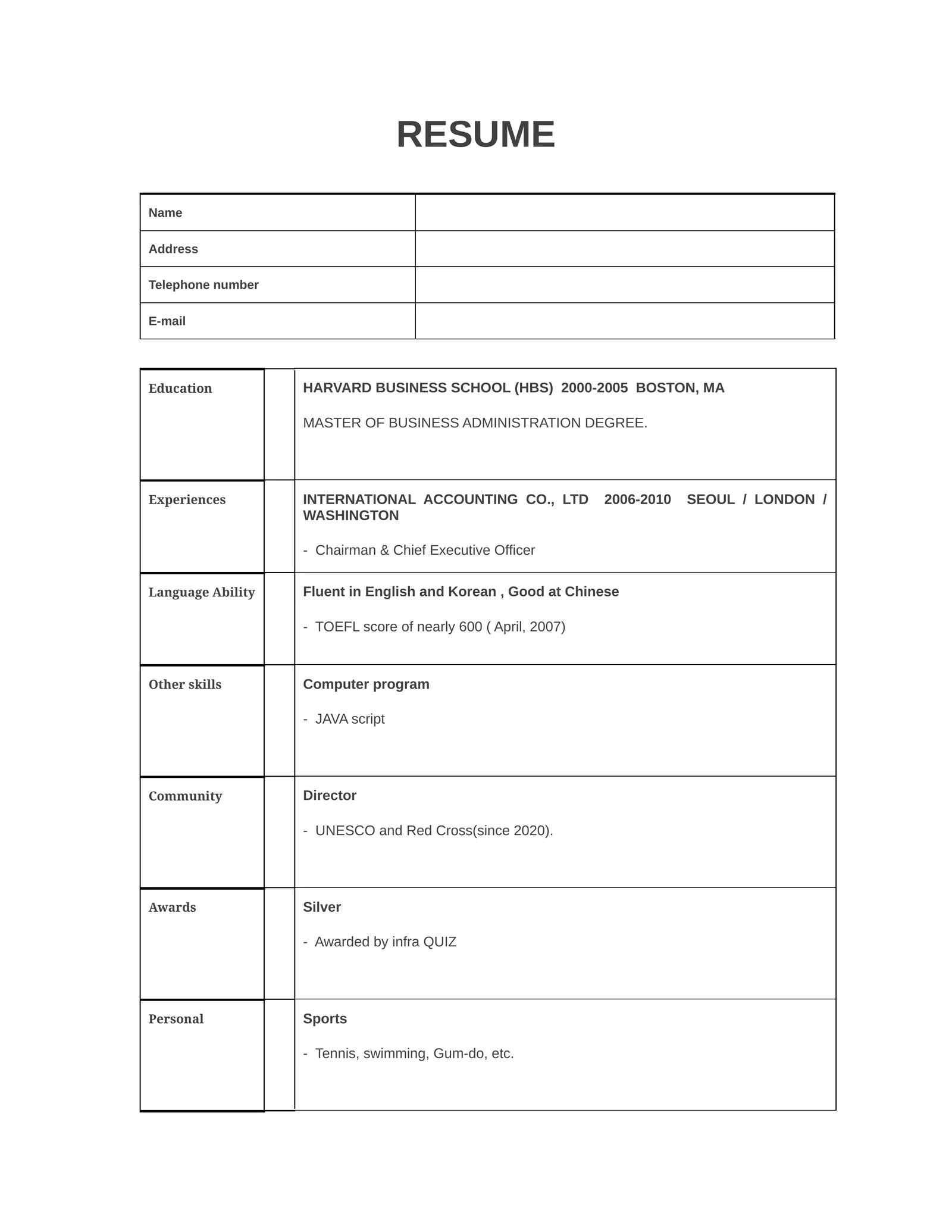 RESUME 1