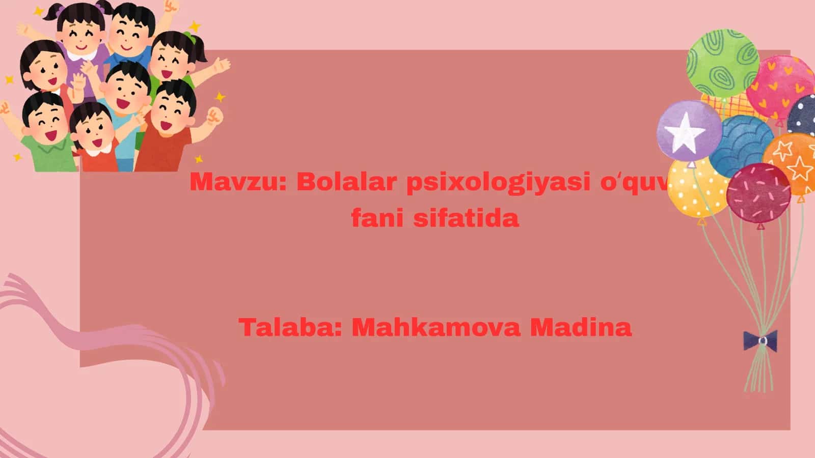 Bolalar psixologiyasi oʻquv fani sifatida 1