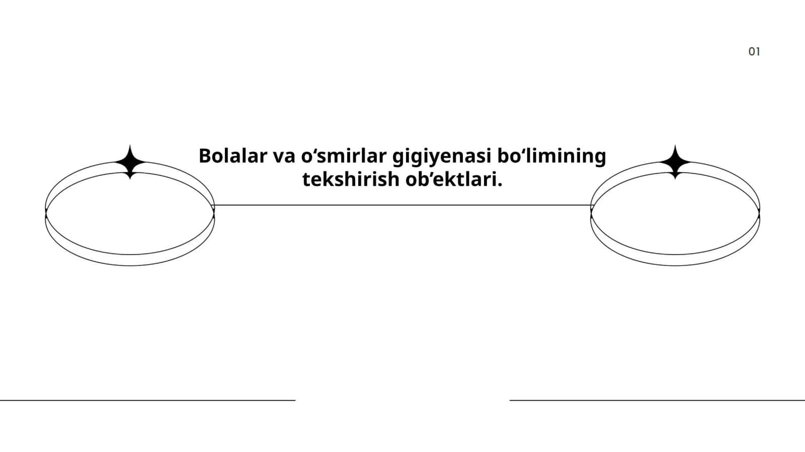 Bolalar va o‘smirlar gigiyenasi bo‘limining tekshirish ob’ektlari 1