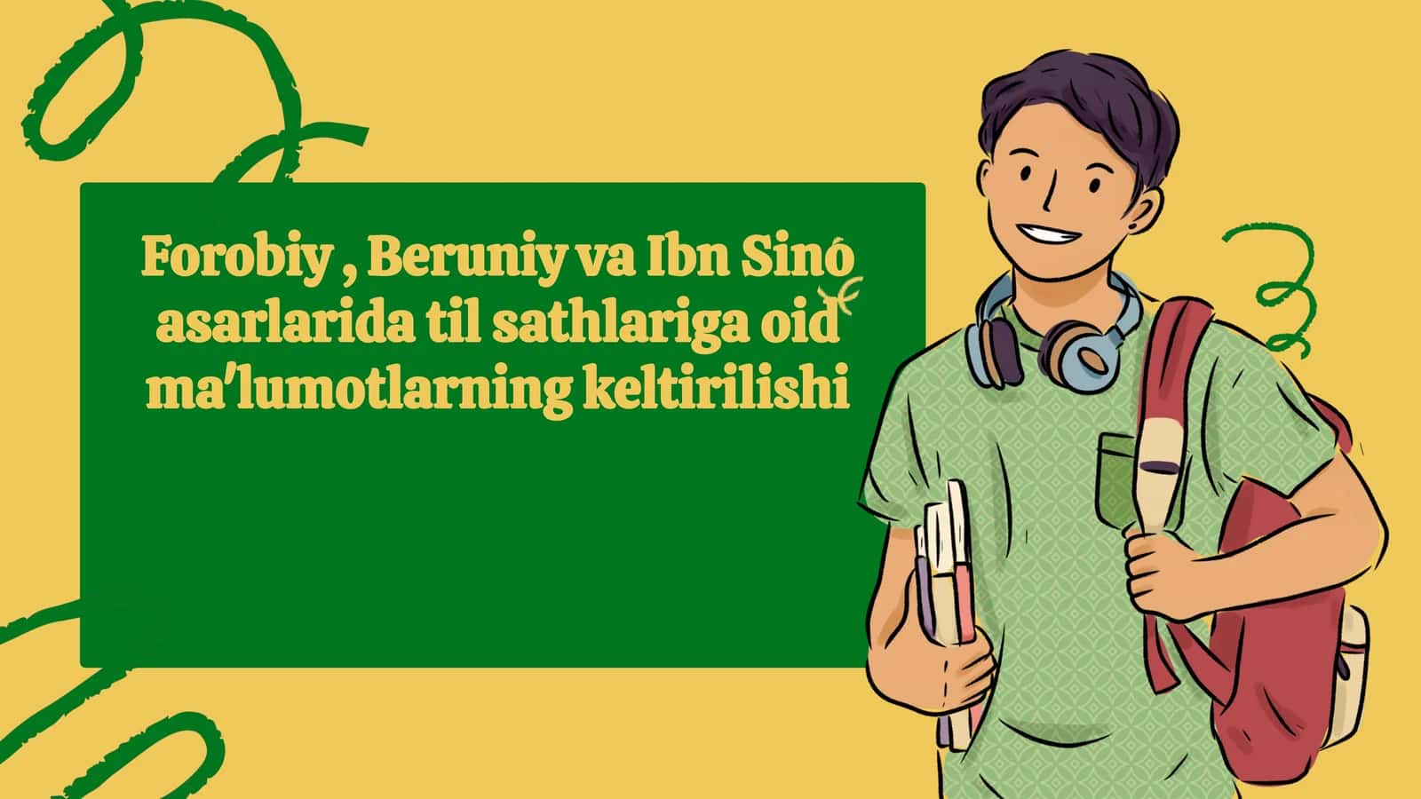 Forobiy , Beruniy va Ibn Sino asarlarida til sathlariga oid ma'lumotlarning keltirilishi 1