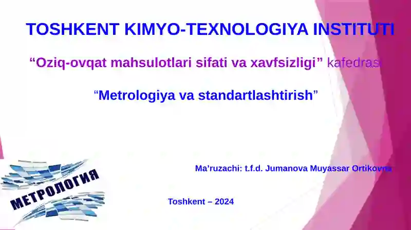 Standartlarni ishlab chiqish, tasdiqlash va tadqiq etish tartib va qoidalari