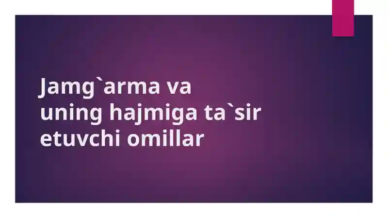 Jamg`armavauninghajmigata`siretuvchiomillar