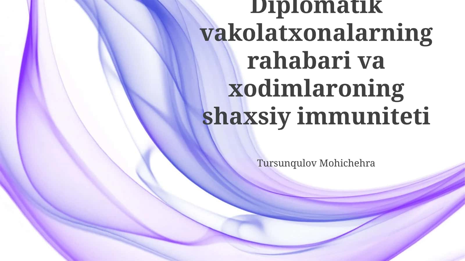 Diplomatik vakolatxonalarning rahbari va xodimlari 1