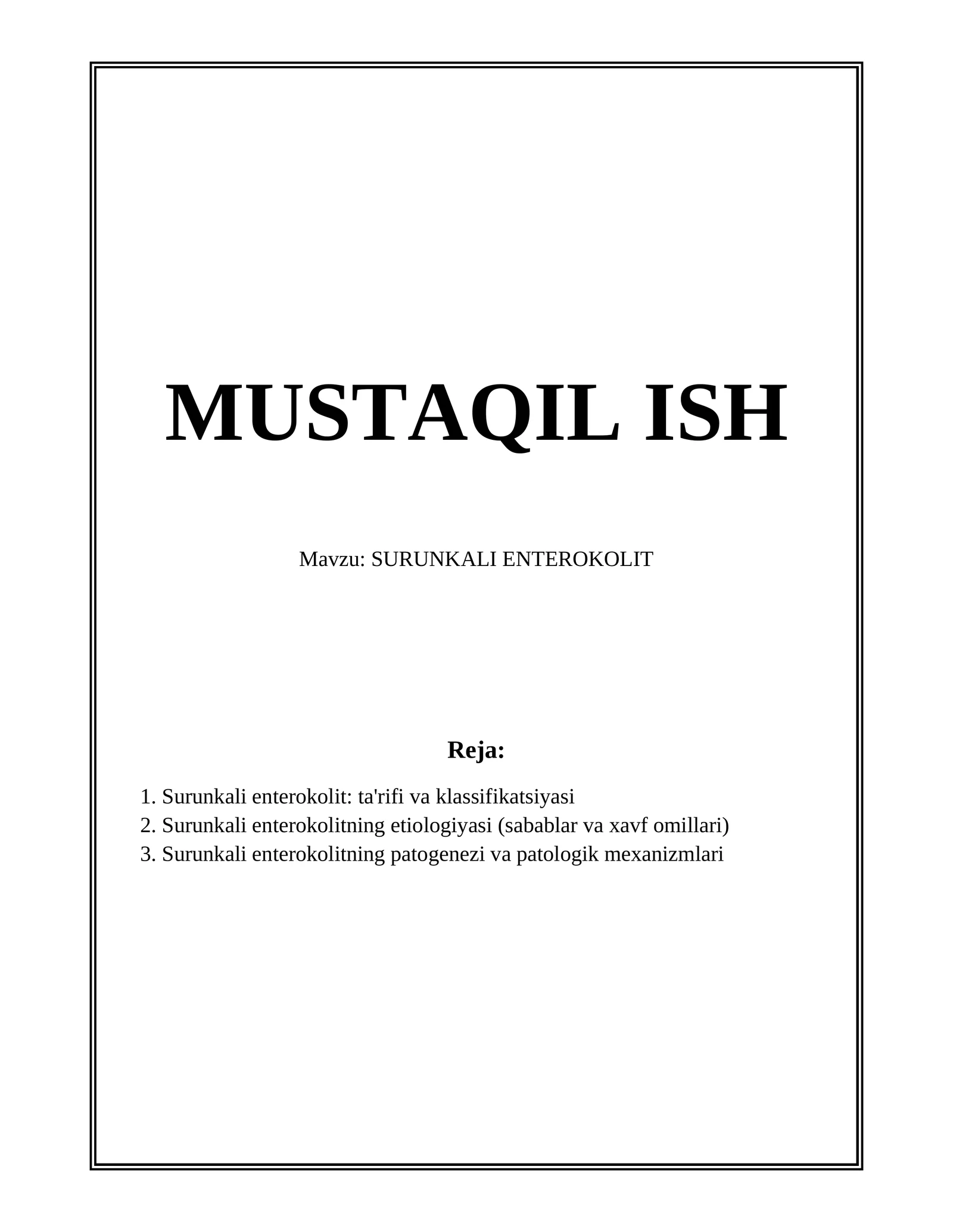 SURUNKALI ENTEROKOLIT 1