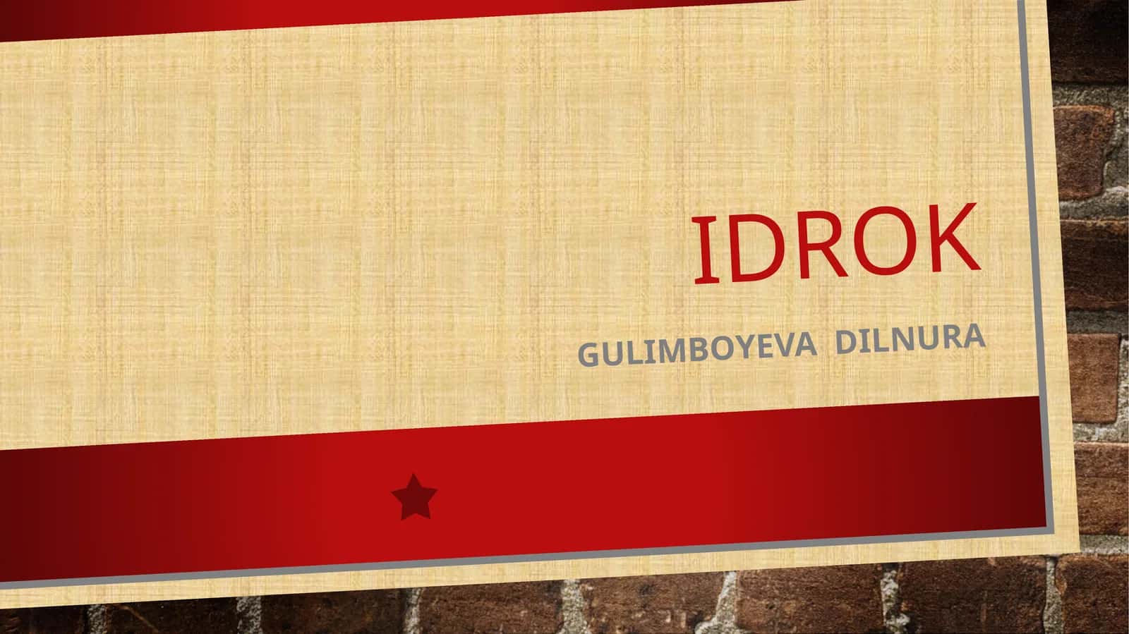 Idrok 1