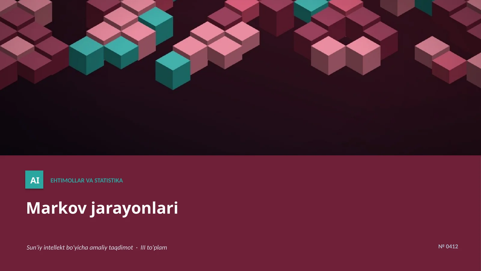 Markov jarayonlari 1
