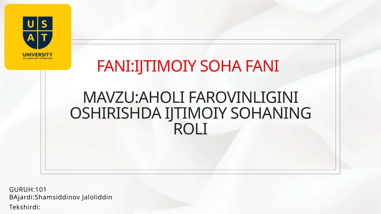 aholifarovinligini oshirishda ijtimoiy sohaning roli 1