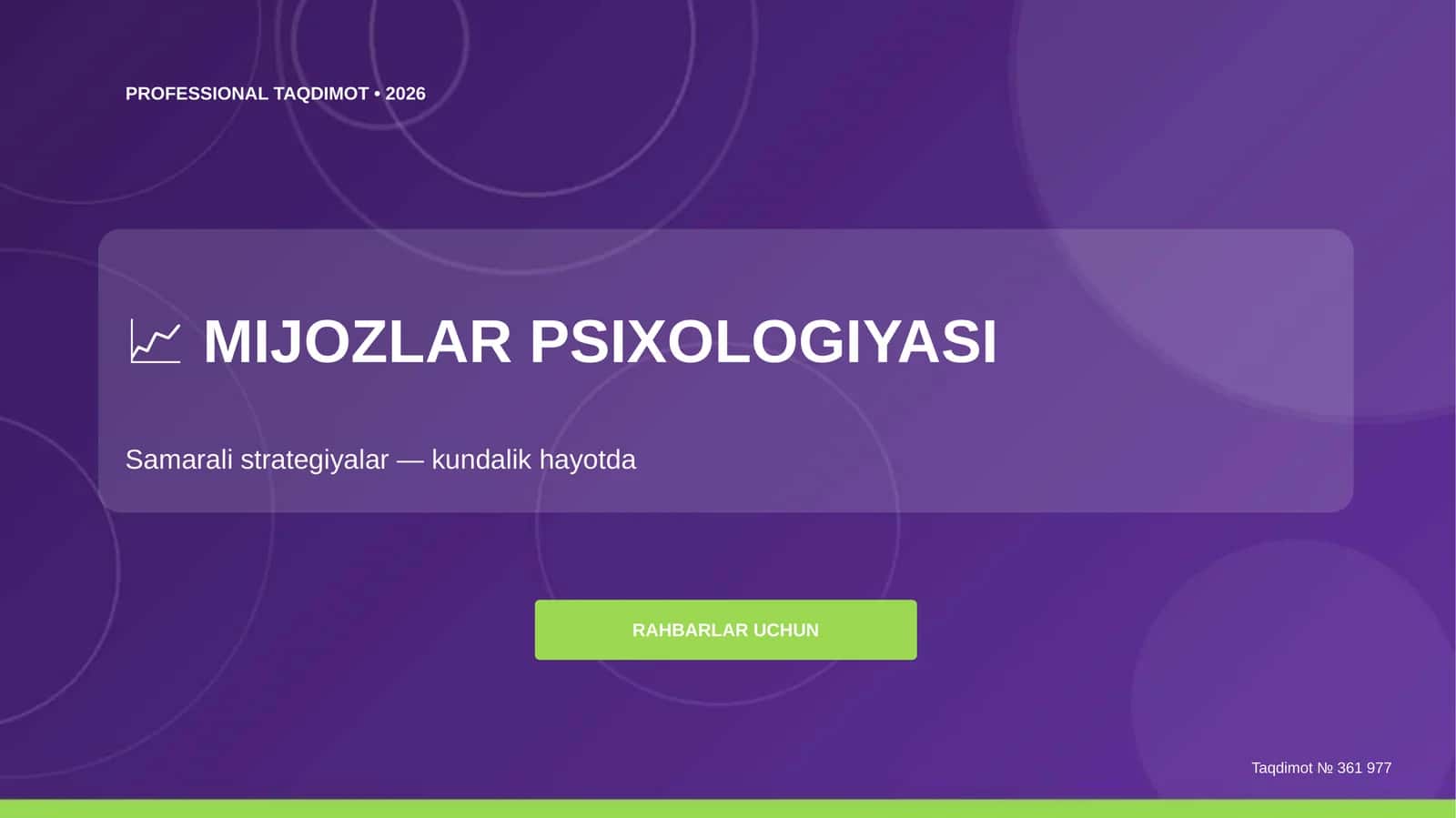 MIJOZLAR PSIXOLOGIYASI 1