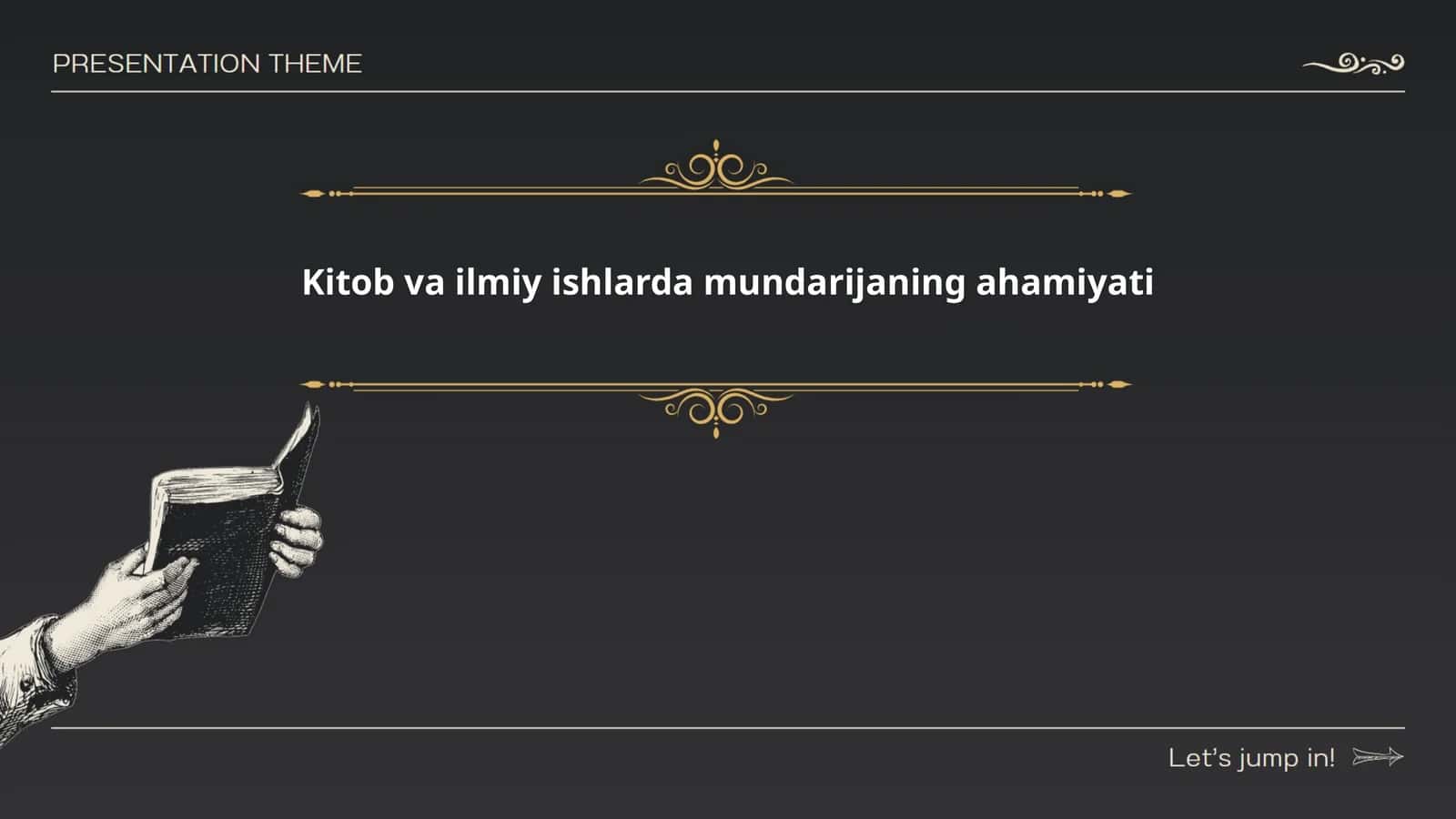 Kitob va ilmiy ishlarda mundarijaning ahamiyati 1