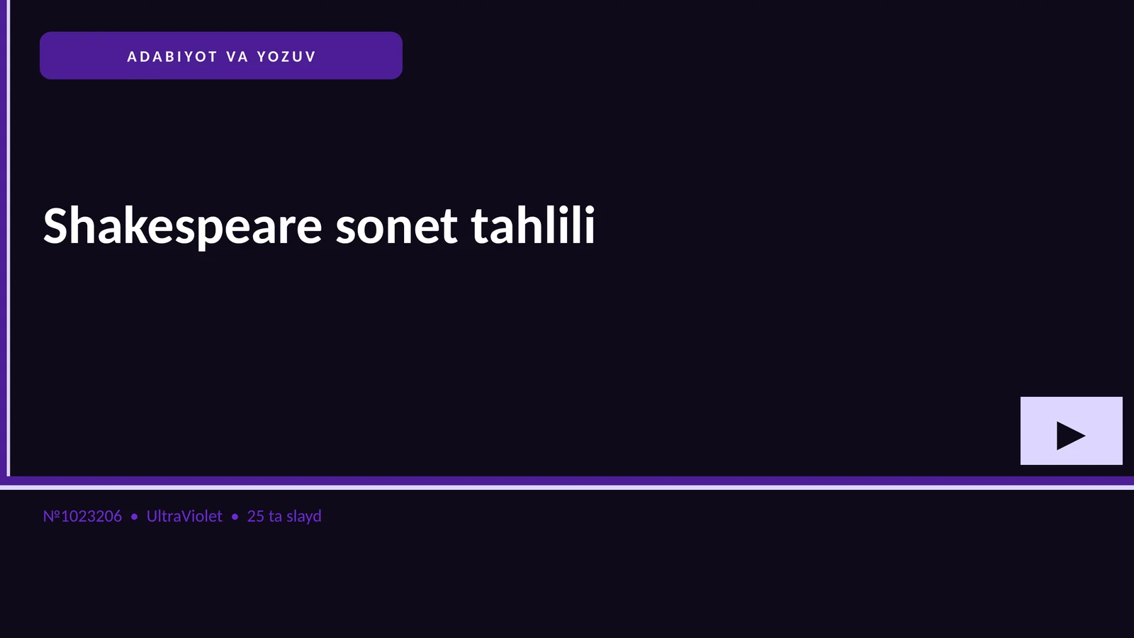 Shakespeare sonet tahlili 1