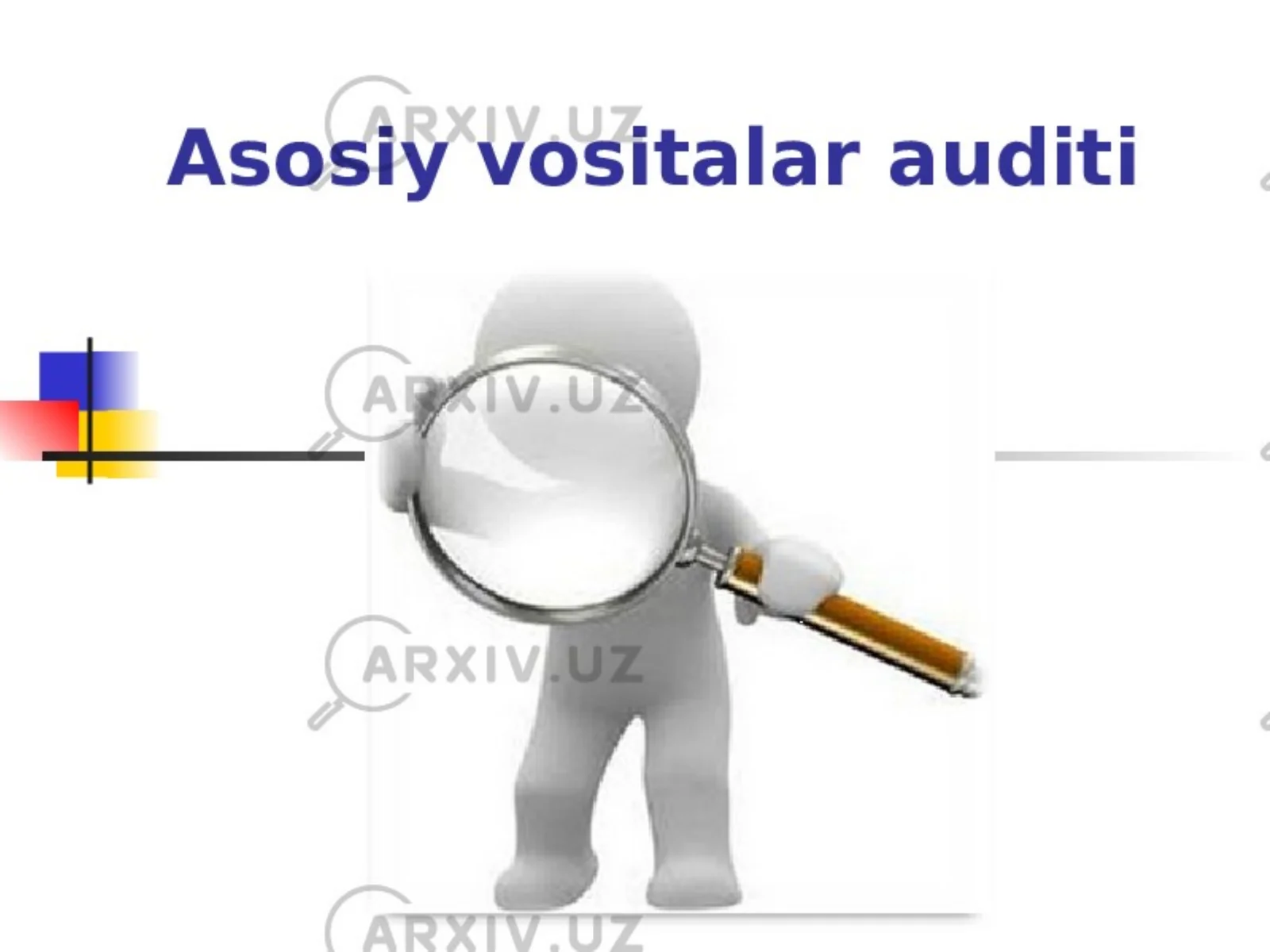 Asosiy vositalar auditini tashkil etish tartibi 1