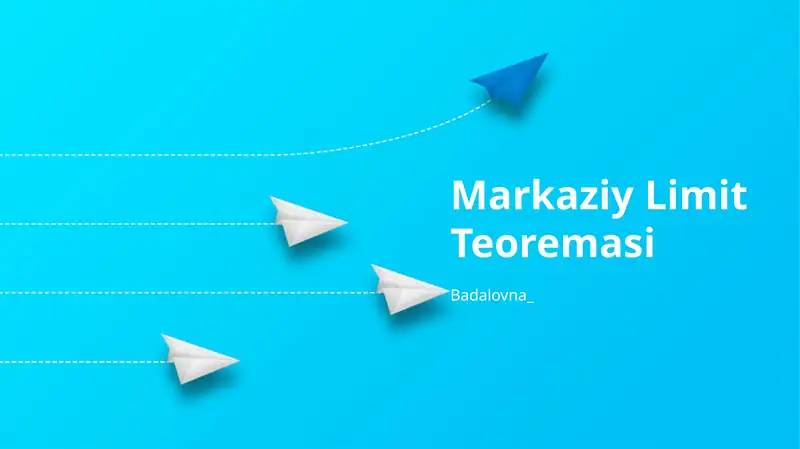Markaziy Limit Teoremasi 1