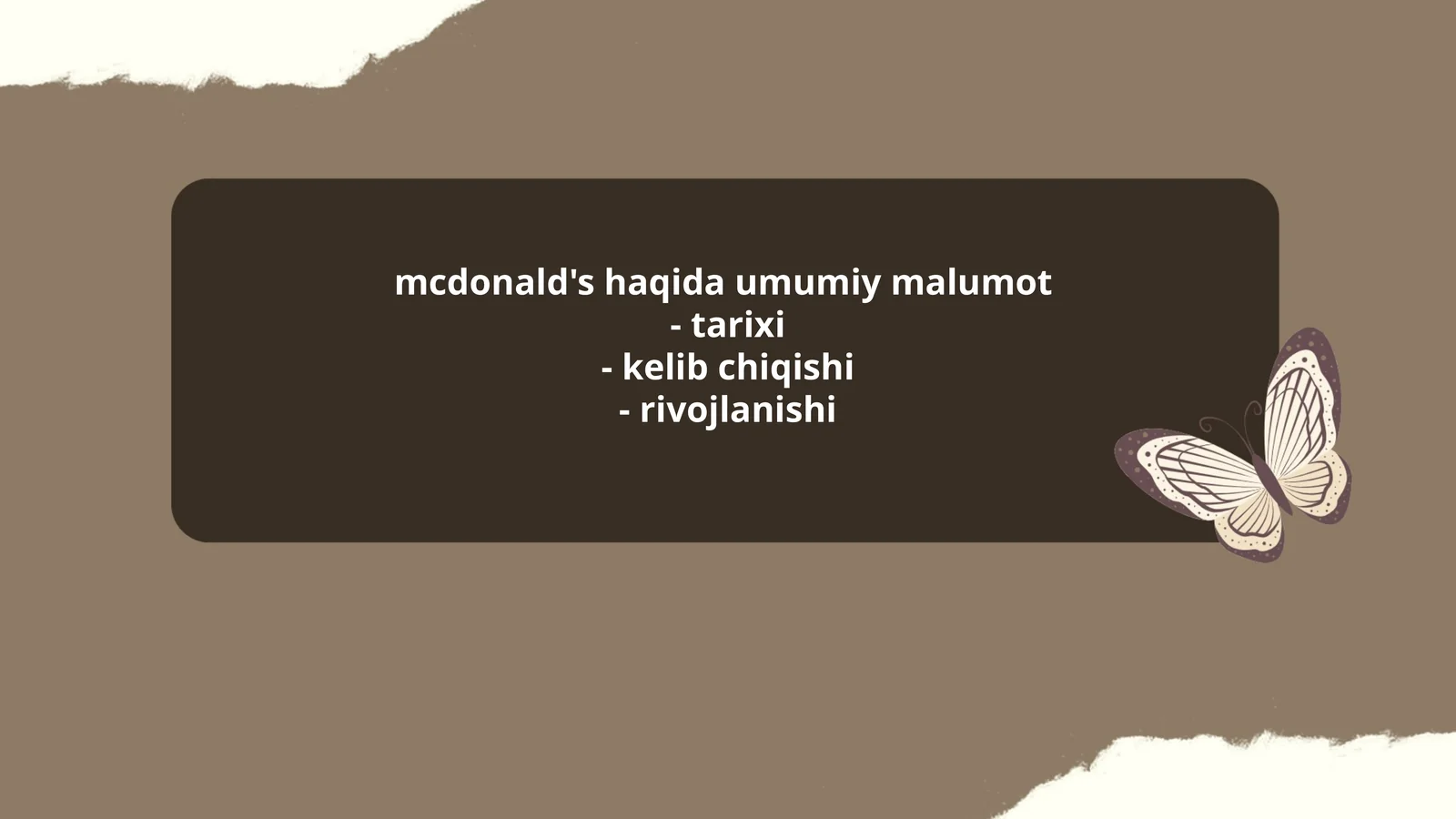 McDonald's 1