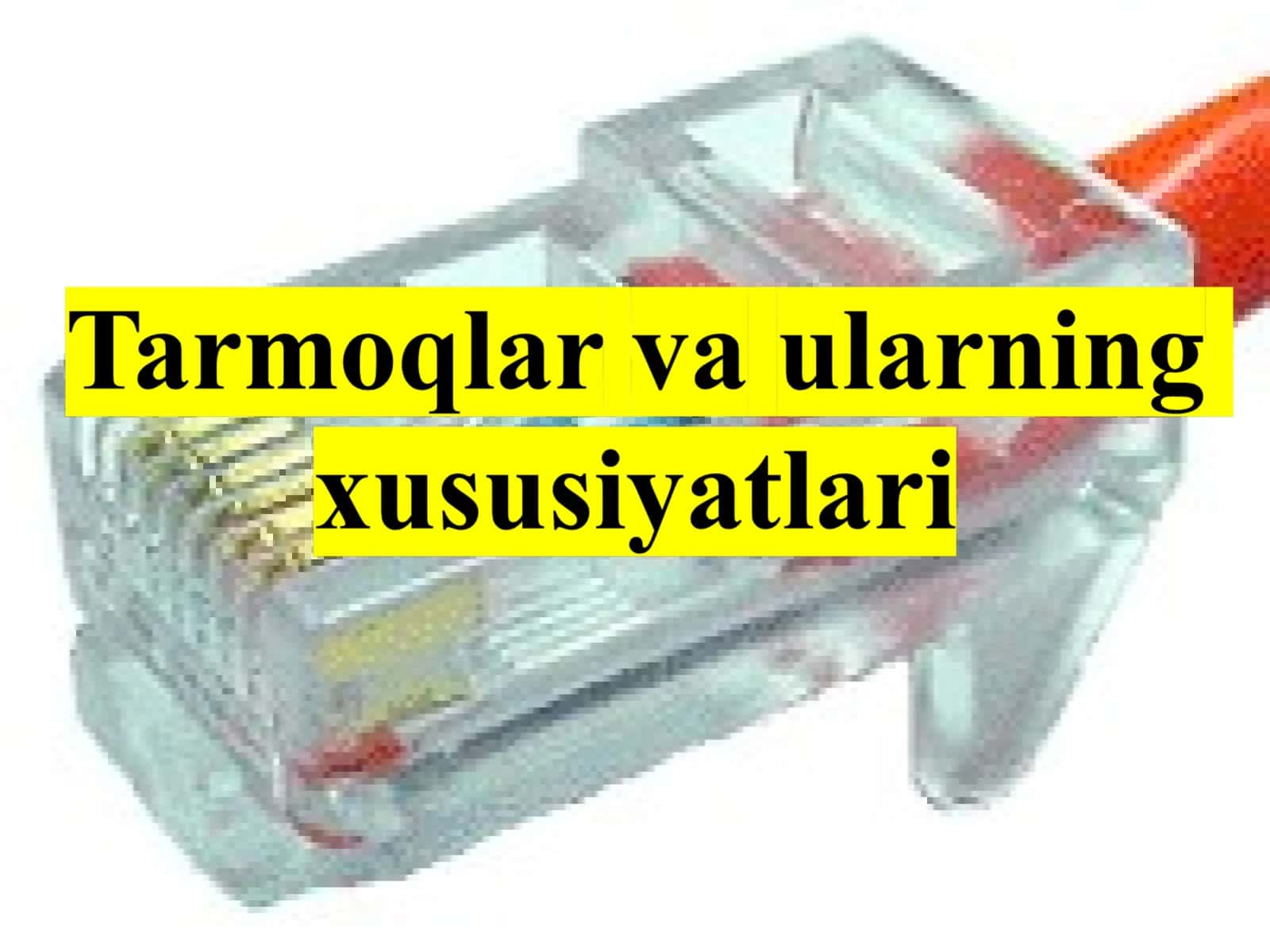 KOMPЮTER TARMOQLARI 1