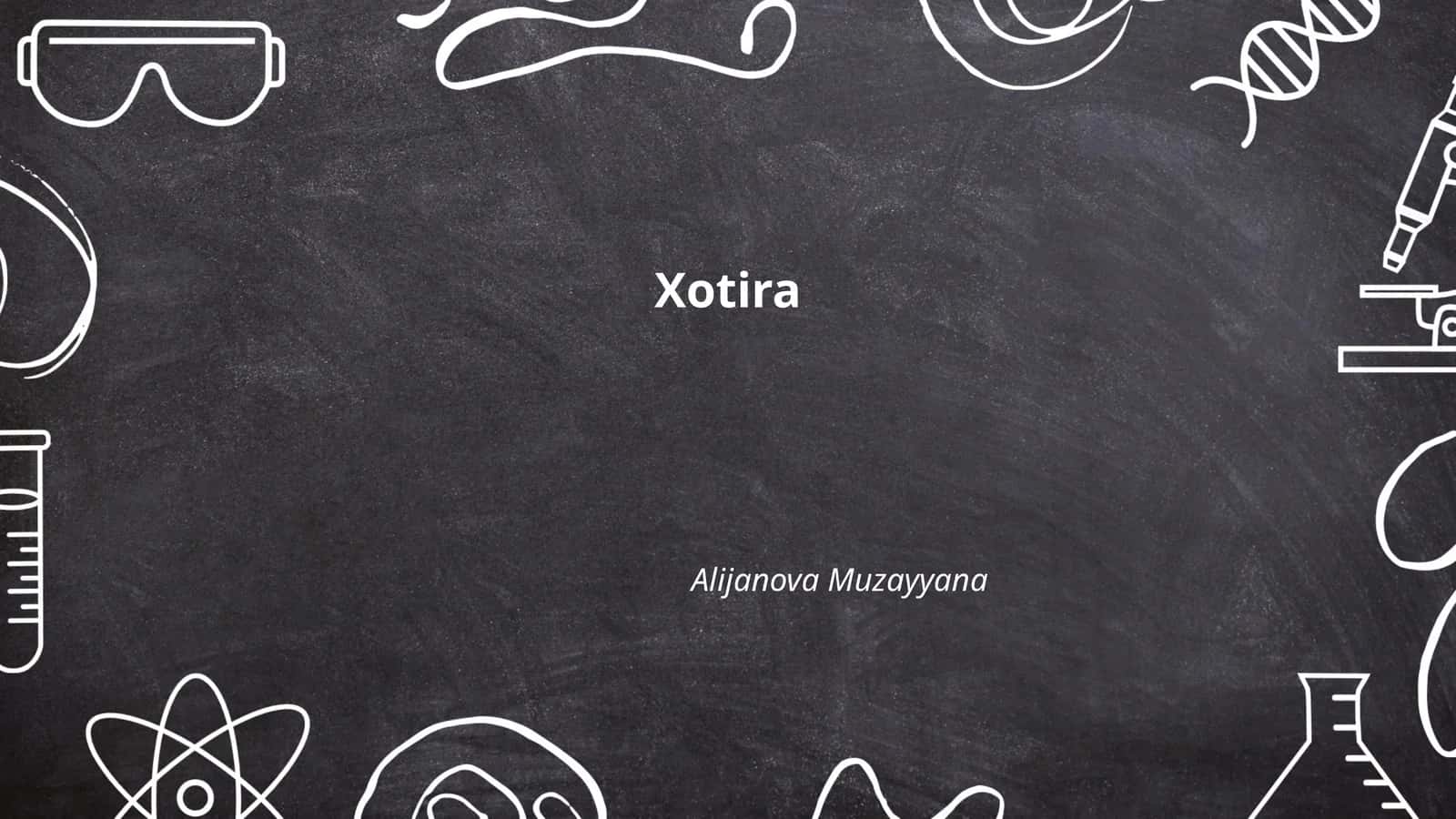 Xotira 1