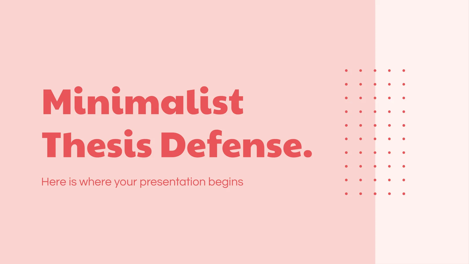 Minimalist Thesis Defense 1