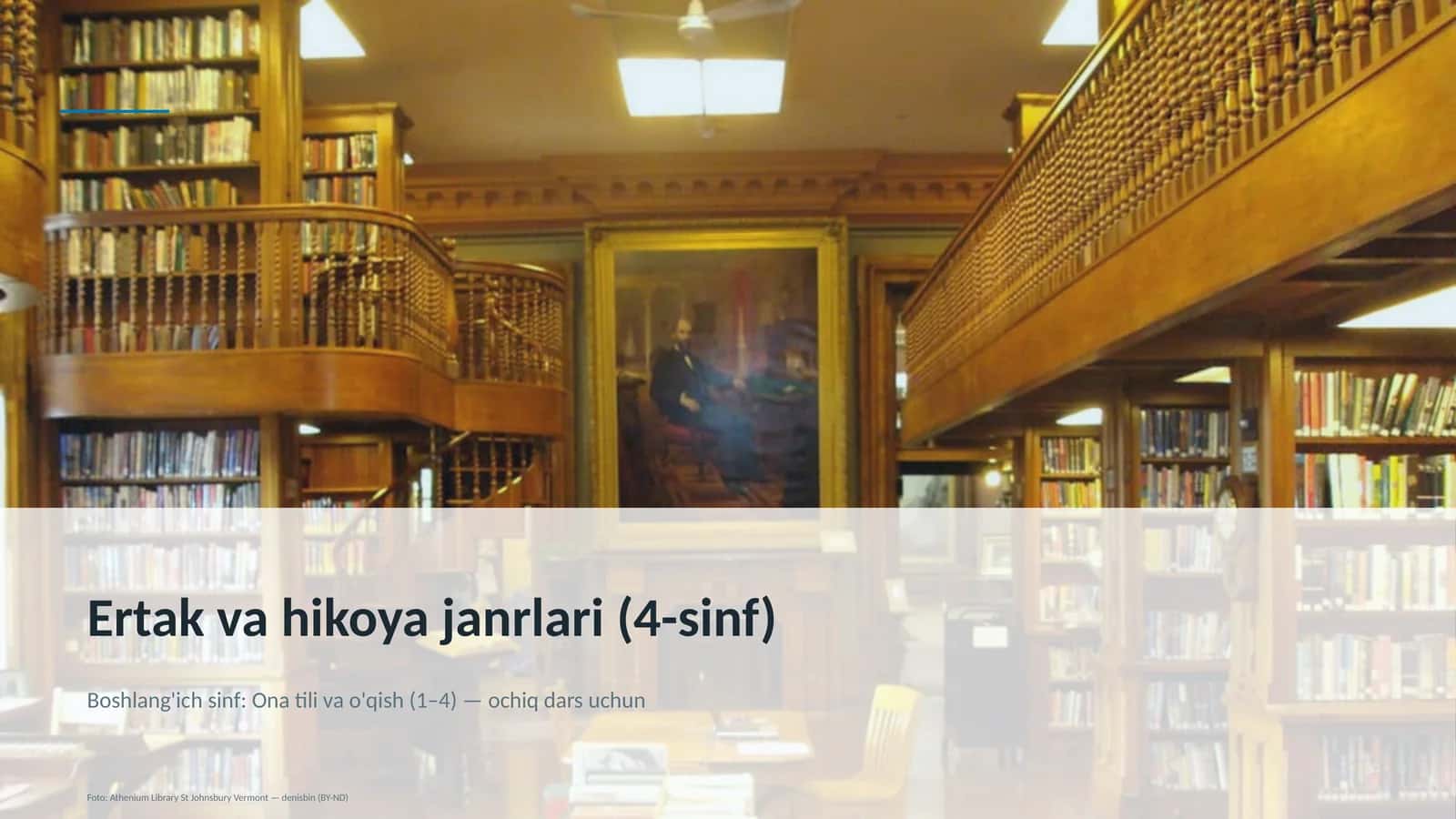 Ertak va hikoya janrlari (4-sinf) 1